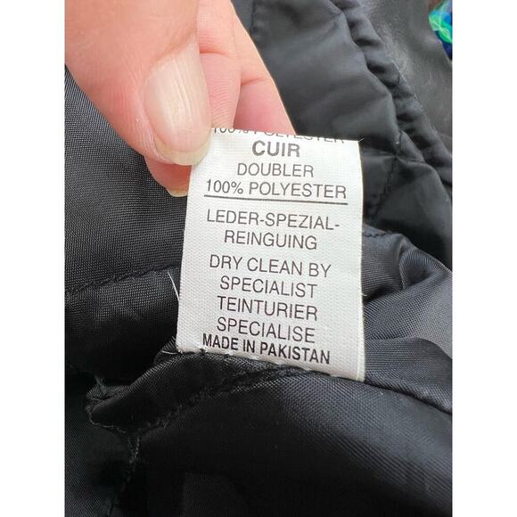 MODAL Men's Genuine Leather Heavy Duty Motorcycle Jacket Quilted Liner Black 50 - Picture 9 of 11